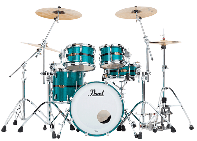 Pearl PPVMP4C904XPLC-850 Set Cascos Maple Pure Aqua Turquoise Stripe Pearl PPVMP4C904XPLC-850 Set Cascos Maple Pure Aqu