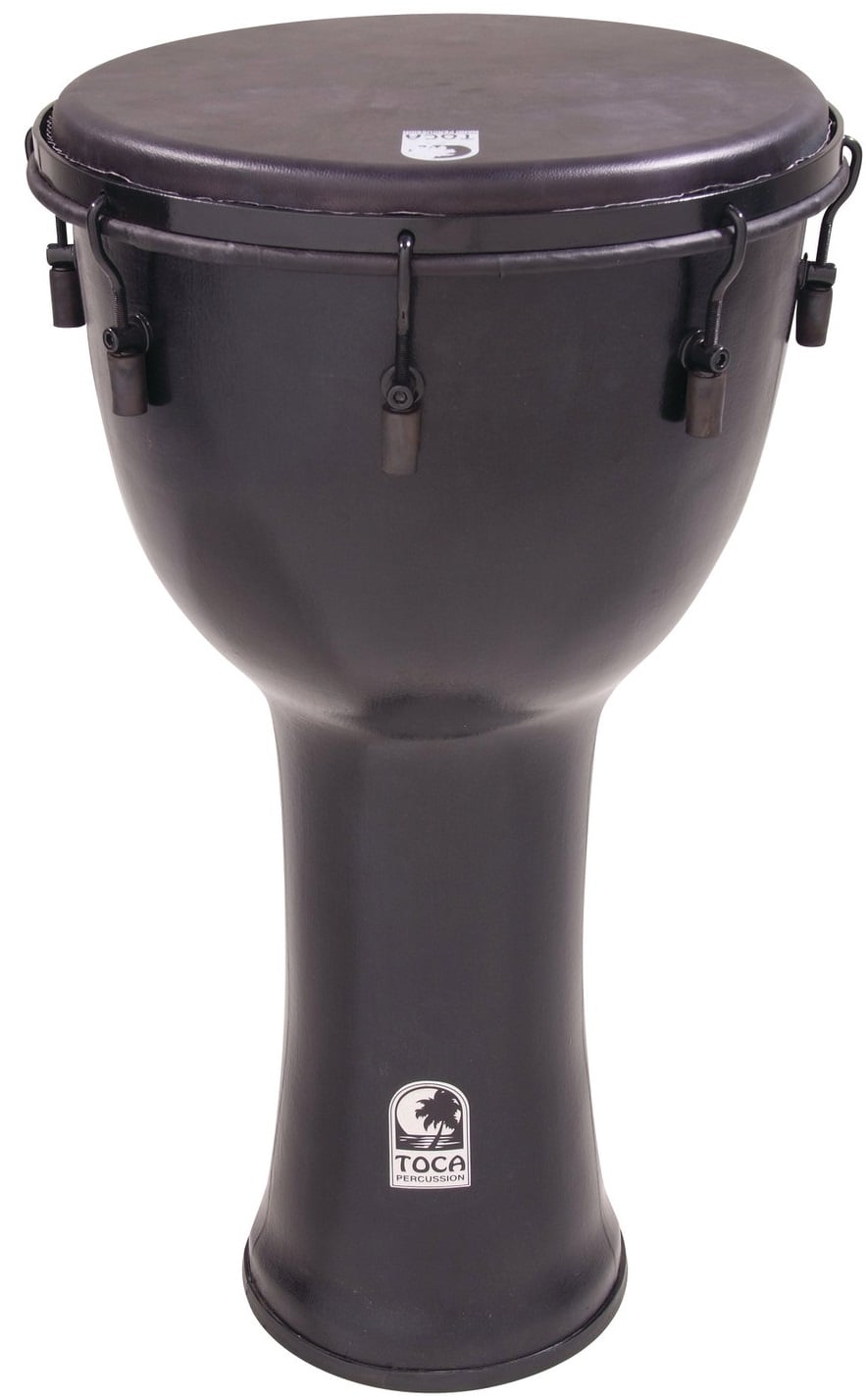 Toca Percussion SFDMX-14BMB Black Mamba Djembe Freestyle Mechanically Tuned SFDMX-14BMB