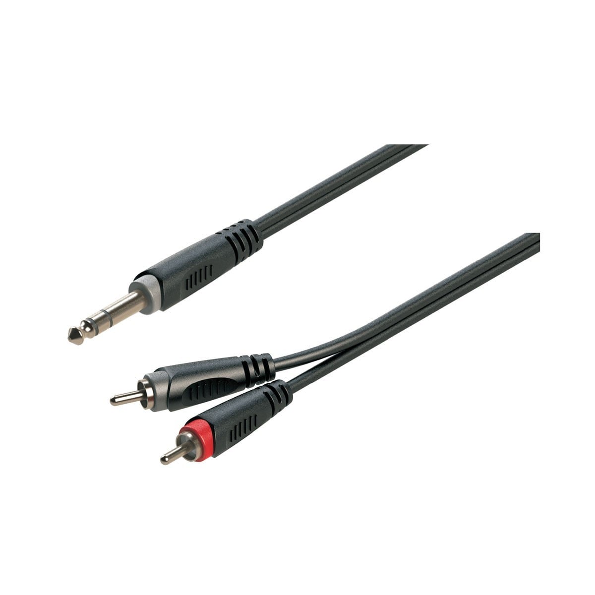 Soundsation Cable adaptador JRR-15BK con conector macho de 6,3 mm ESTÉREO - 2 con JRR-15BK