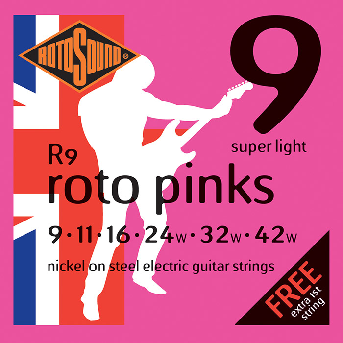 Rotosound Juego De Cuerdas Para Guitarra Eléctrica 9-42 R9