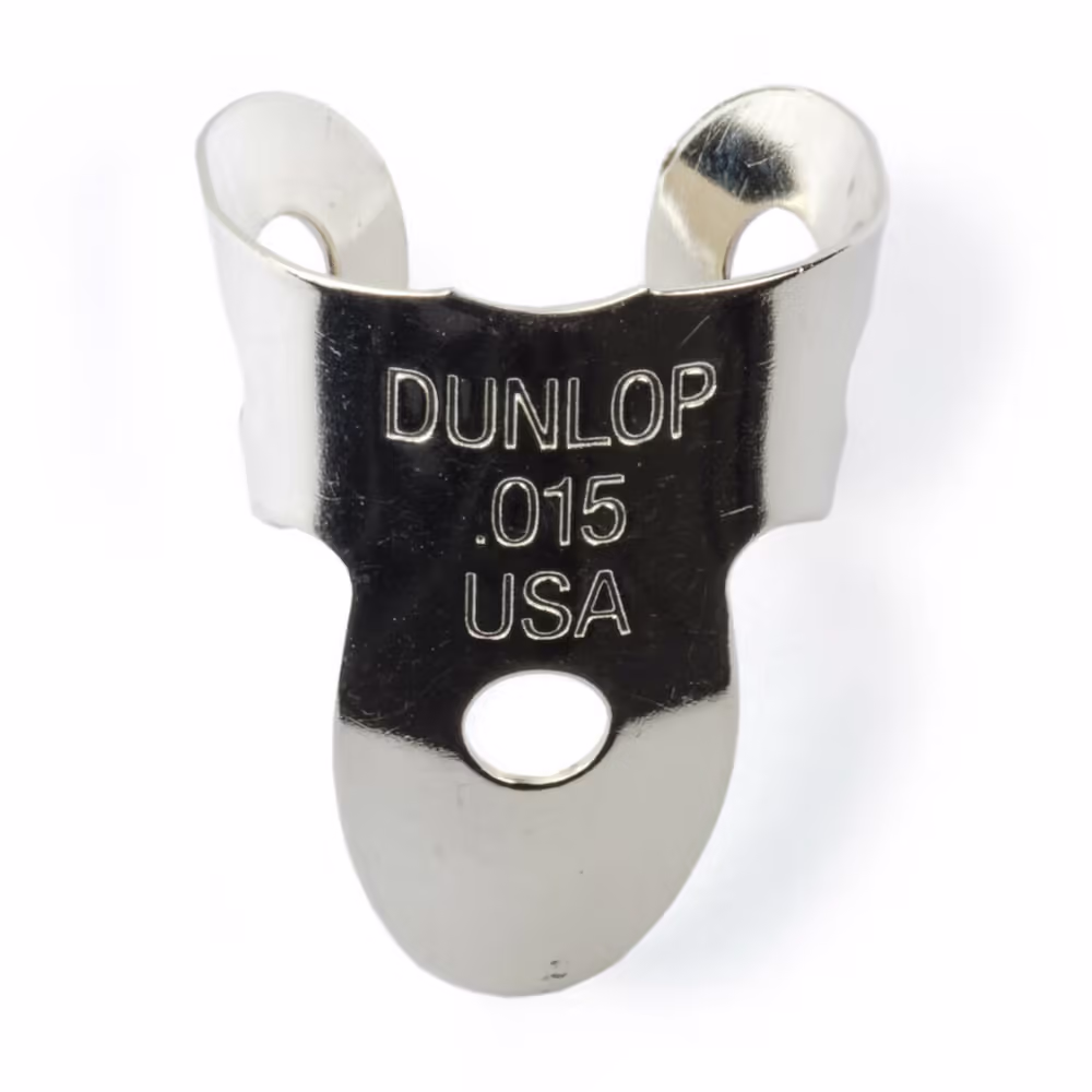 Dunlop Pack 20 Púas Dedo Nickel Silver Mini .015\" (0.38 Mm) ADU36R015