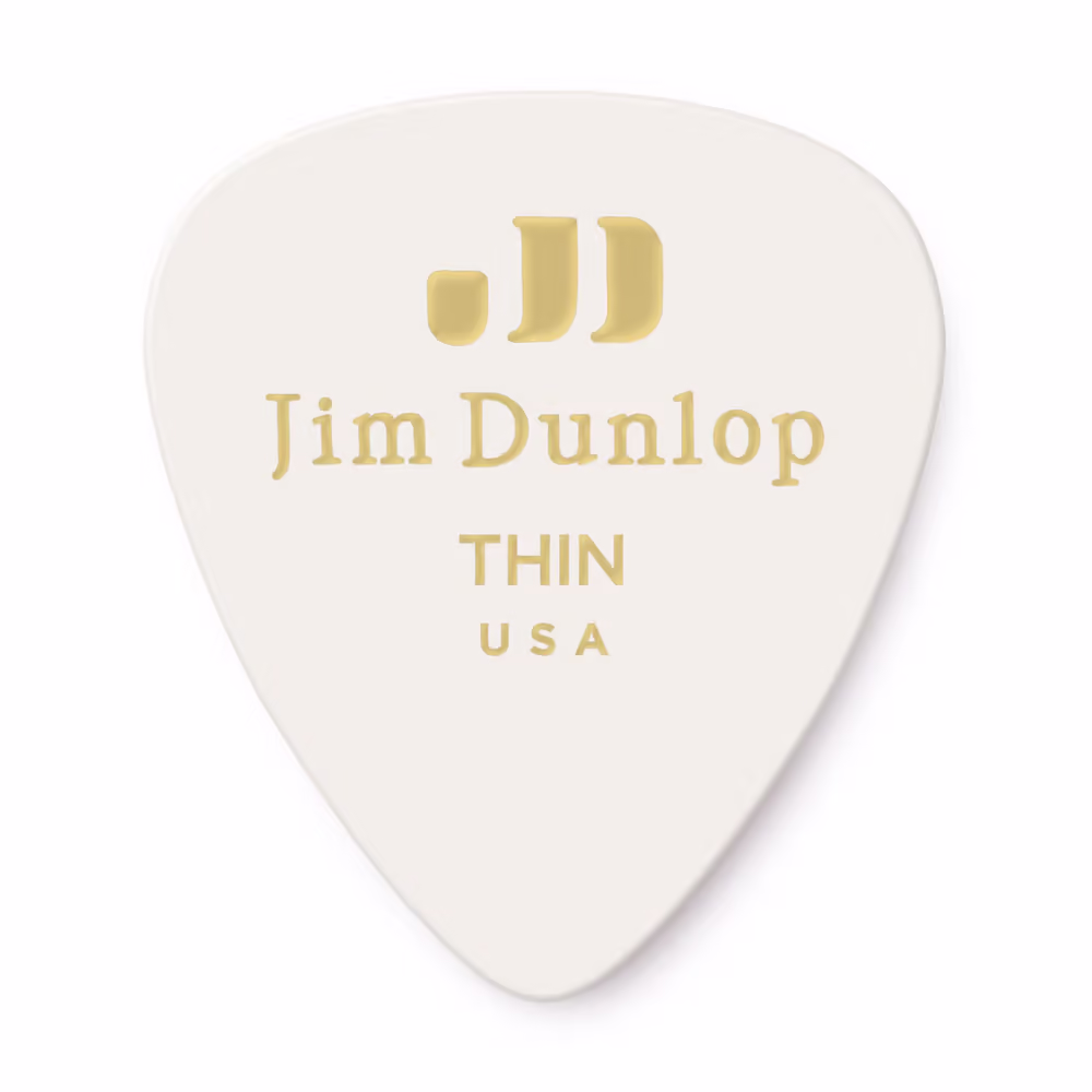 Dunlop Pack 72 Púas Genuine Celluloid Classic Blanca - Thin ADU483R01TH