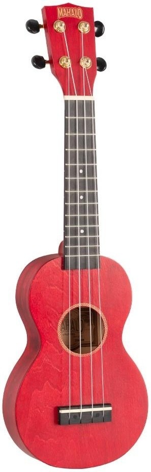 Mahalo Ms1Trd - Ukelele Serie Slimline Color Rojo Con Funda MS1TRD