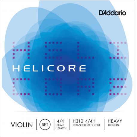 D Addario H310 Helicore 4/4H Cuerdas para violín, tensión fuerte H310-4/4H Helicore Violin 4/4