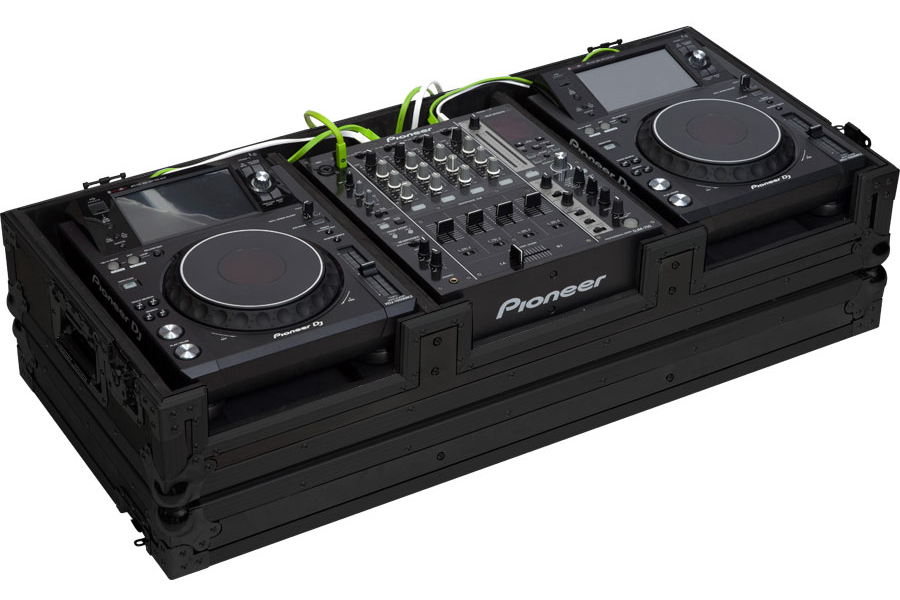 Walkasse WMCD-12GLIIBK Pioneer XDJ-1000/DJM750MK2 o Denondj SC6000M/X1850 Negro (Ruedas WMCD-12GLIIBK