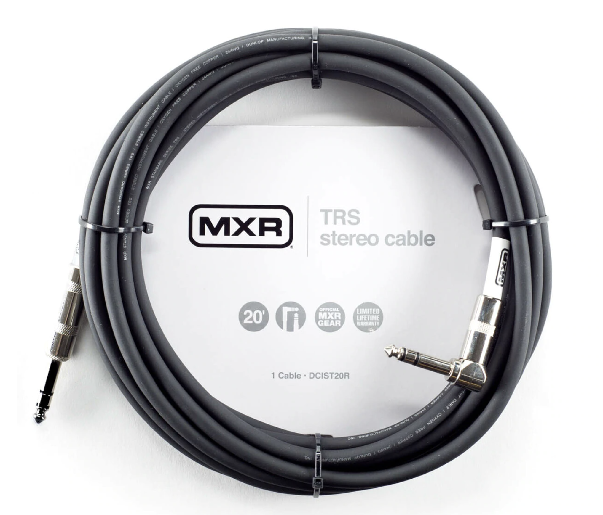 Mxr DCIST20R Jack Trs / Jack Trs Acodado Cable Para Instrumento 6m Mxr DCIST20R