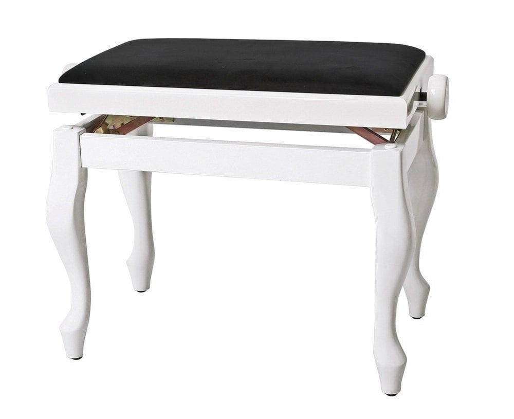 GEWA 130350 Banqueta de Piano Deluxe Classic Blanco brillante 130350