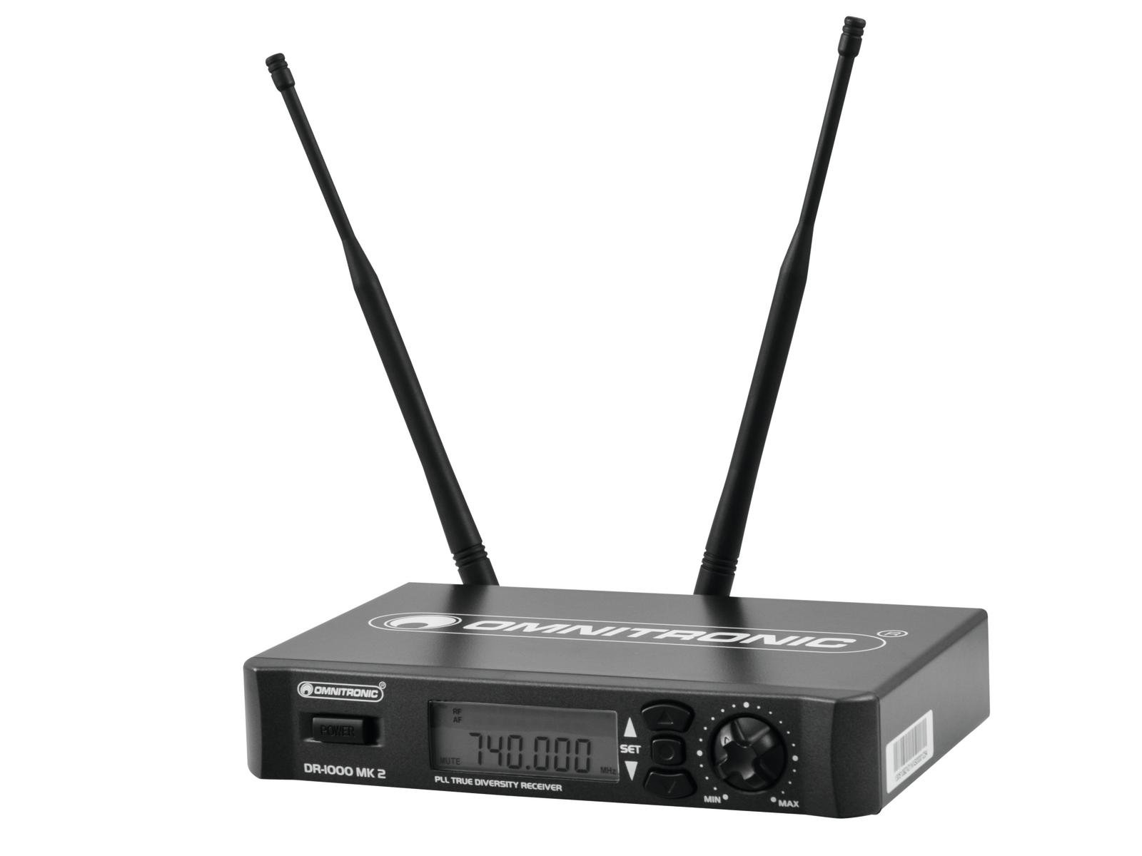 Omnitronic DR-1000 MK2 Wireless Receiver Receptor Inalámbrico DR-1000 MK2