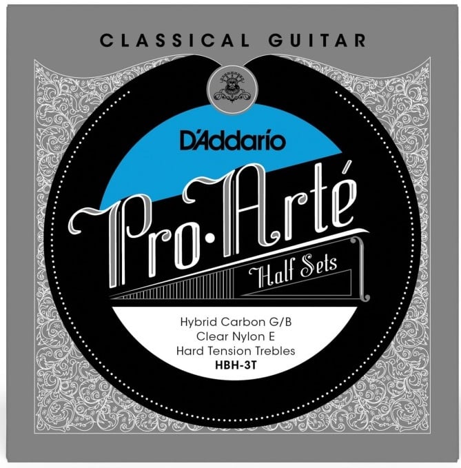 D Addario HBH-3T Cuerda Clasica Hibrida Medio Conjunto de Agudos de Tensión Dura HBH-3T