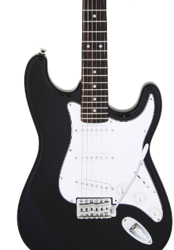 Aria Guitarra Stratocaster Serie Stg-003 Negra STG003BK