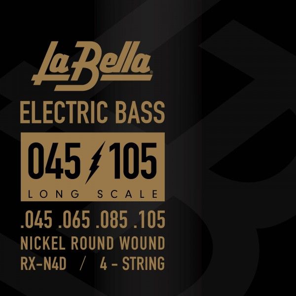La Bella RXN4D Juego De Cuerdas Para Bajo Eléctrico Nickel 45-105 RXN4D