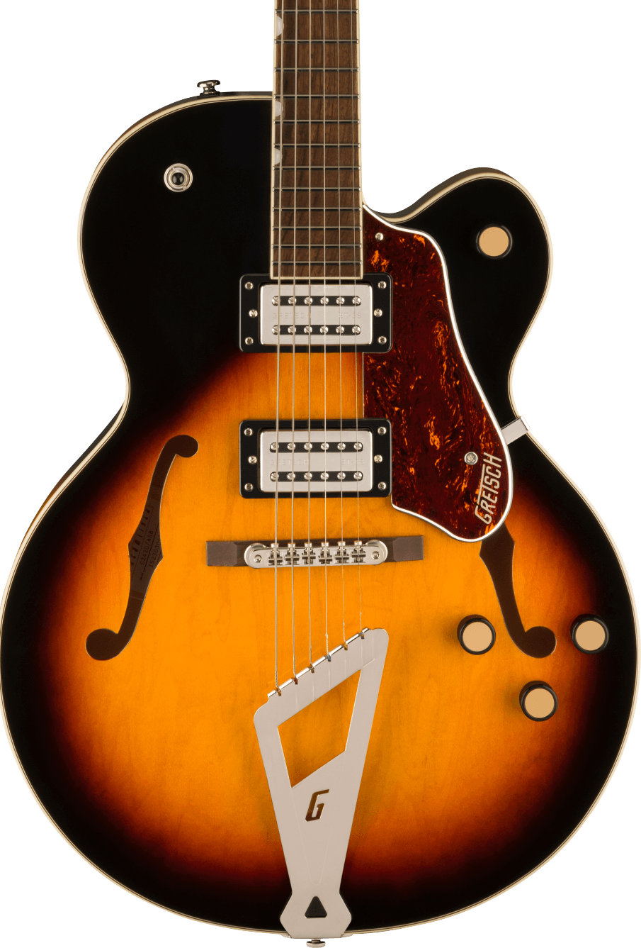Gretsch G2420 Streamliner Hollow Body With Chromatic Ii Tailpiece Aged Brooklyn Burst Guitarra Eléctrica G2420 Streamliner HLW SC ABB