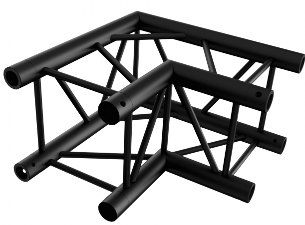 Showtec GQ30003B Corner 90 Black Pro-30 Square G Truss GQ30003B
