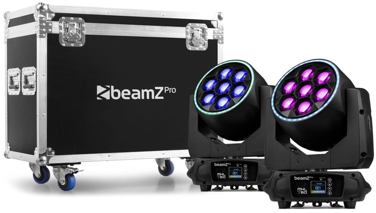 Beamz MHL760 Mov Head Zoom 7x60W 2pcs FC MHL760 Mov Head Zoom 7x60W 2pcs FC