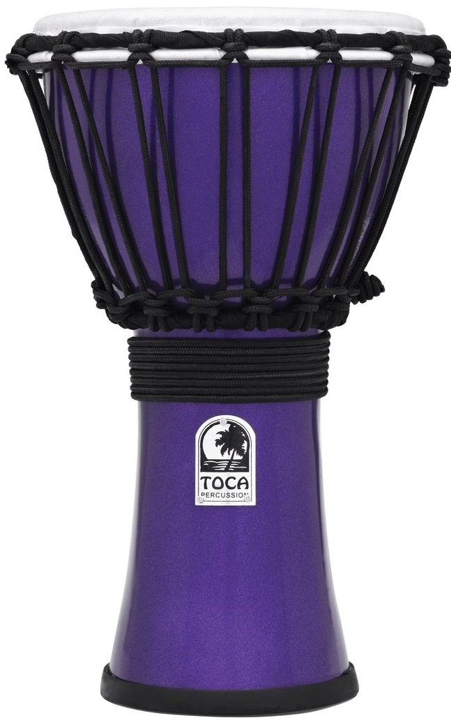 Toca Percussion TFCDJ-7MI Indigo Metalizado Djembe Freestyle Colorsound TFCDJ-7MI