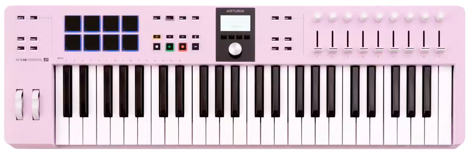 Arturia KeyLab Essential 49 MK3 Rose Quartz Controlador Midi KeyLab Essential 49 MK3 Rose Quartz