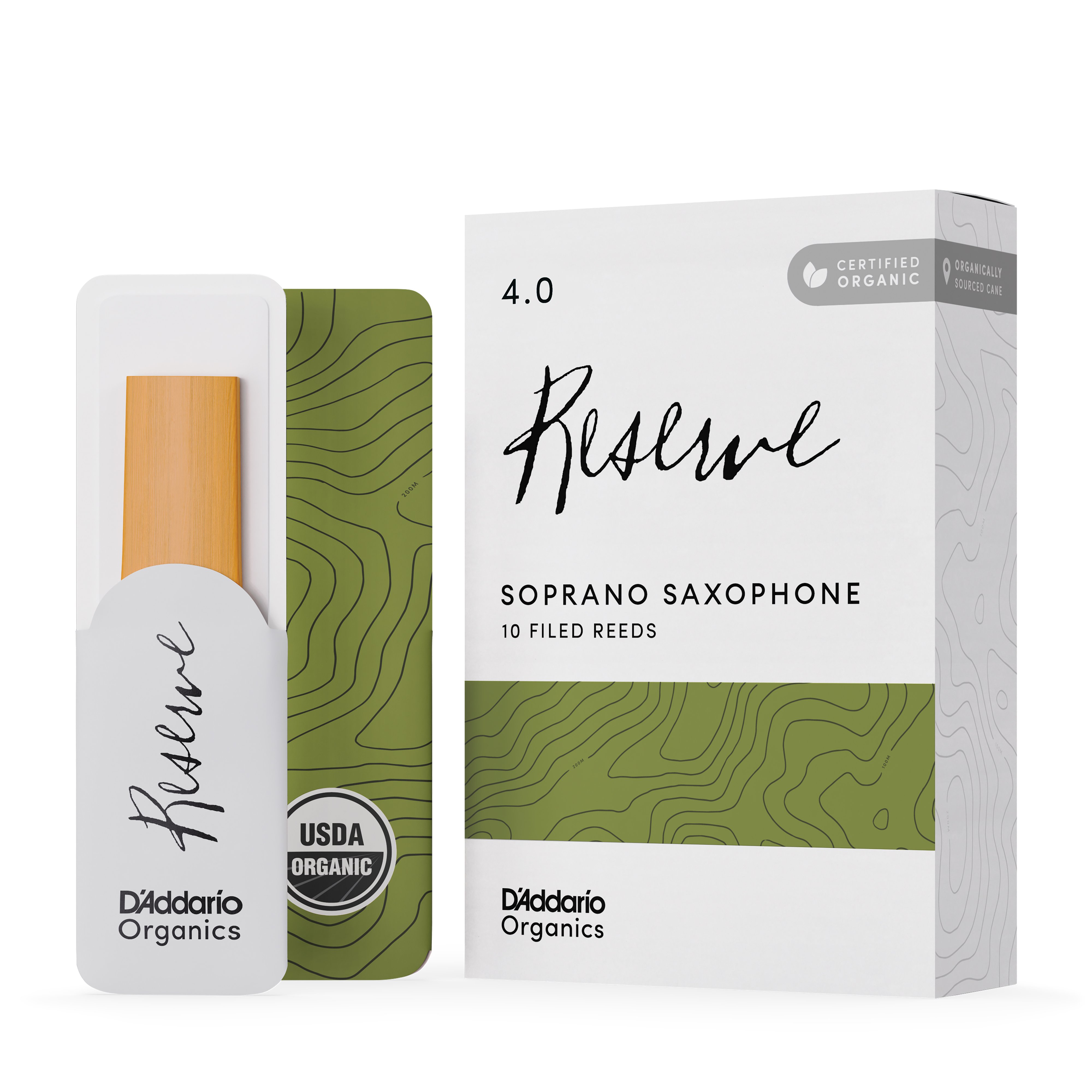 D´addario Rsrv Sopsax, 10 Pack, 4.0, Org ODIR1040