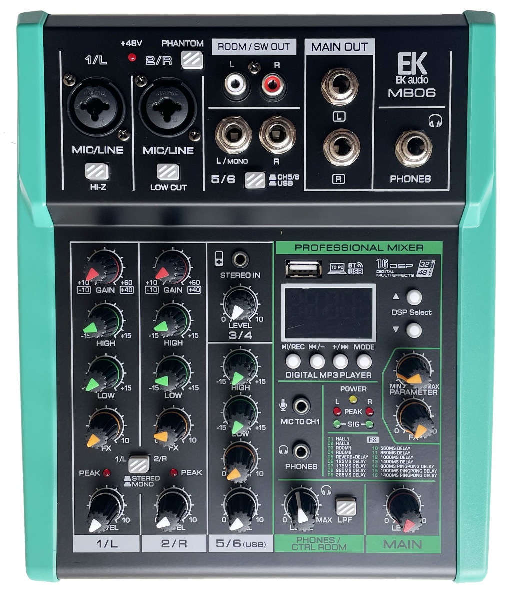 EK Audio Mesa De Mezclas Con Efectos Mb MB06