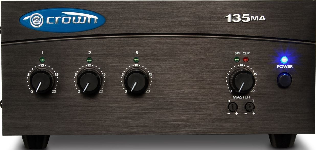 Crown 135MA Amplificador Mezclador de 1 entrada 135MA