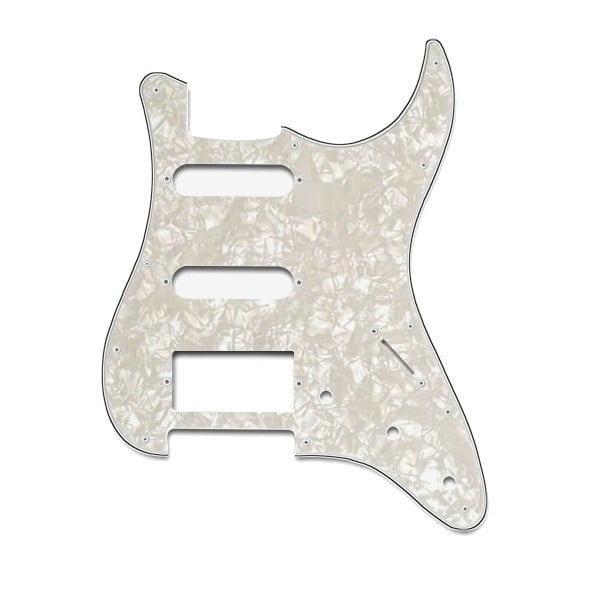 Soundsation Golpeador SP-PLW-SSH para guitarra Stratocaster, 3 capas, blanco perl SP-PLW-SSH
