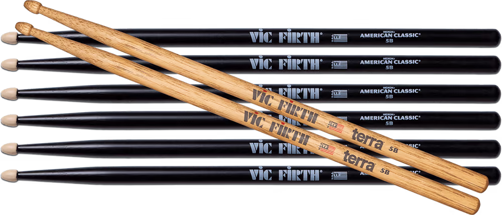 Vic Firth Baquetas Vf American Classic 5B+ Terra 5B (Pack 3 +1T) PVFP5BB35BT1