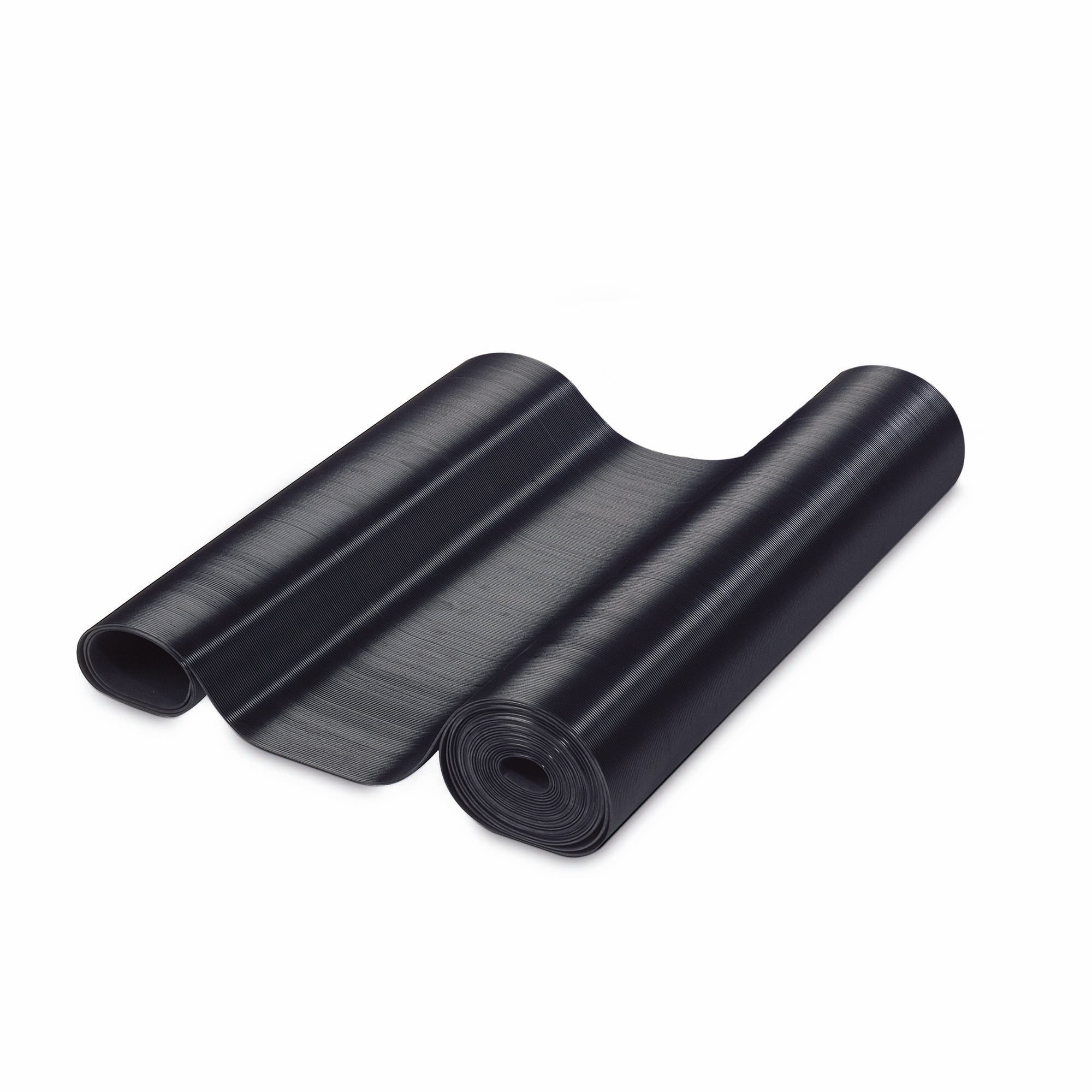 Defender Fine-Ribbed Mat 0.70m x 10m - Alfombrilla de goma acanalada  negra  g 85970