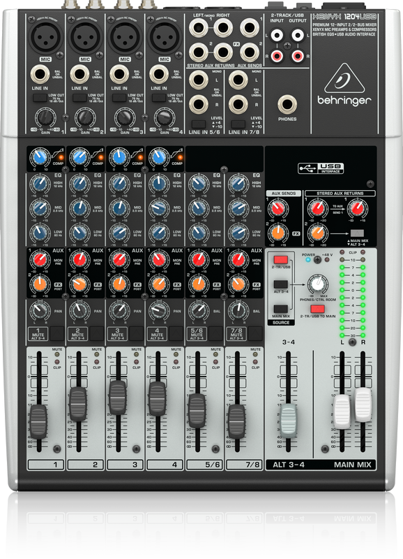 BEHRINGER 1204-USB Mezclador 12 Canales Mezclador 12 Canales 1204USB