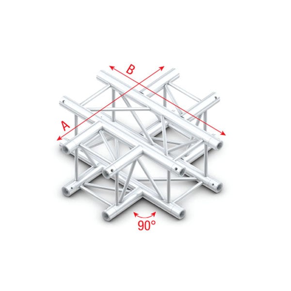 Showtec Cross 4-way Cruce Cuadrado 4 Direcciones FQ30016 Cross 4-way FQ30016