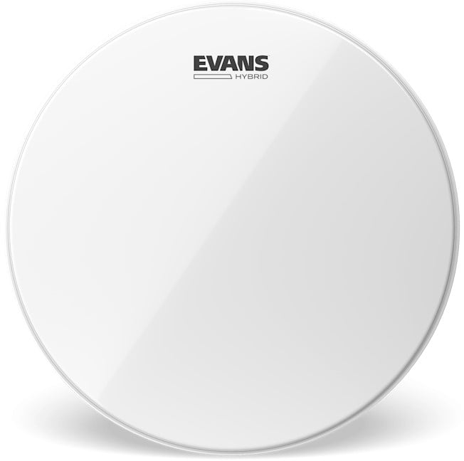 Evans Hybrid Parche Blanco de 13" Evans Hybrid White Marching Snare Drum Head 13 Inc