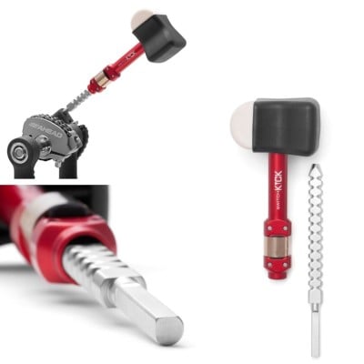 Ahead AHSK Two-Way SPEED KICKTM, Complete with Stainless Steel Male adapter shaft, Bass Drum Beater System AHSK