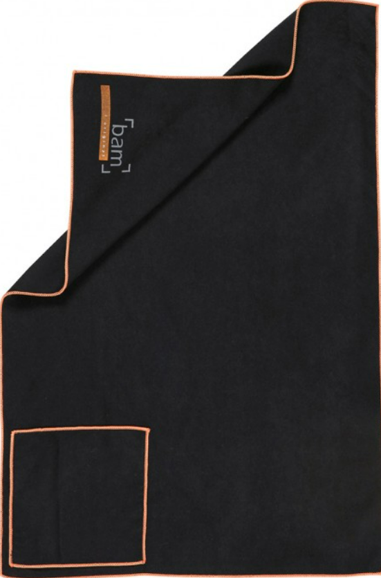 Bam CC-0003 Gamuza de Microfibra para Violín, Viola y Violonchelo 30 x 40 cm Negra CC-0003