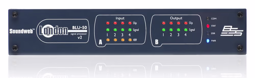 BSS Procesador de Señal 4x4 con Blu Link blu-50