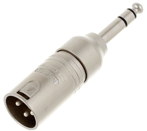 Neutrik NA3 MP Adaptador XLR Macho a Jack Macho Stereo NA3 MP