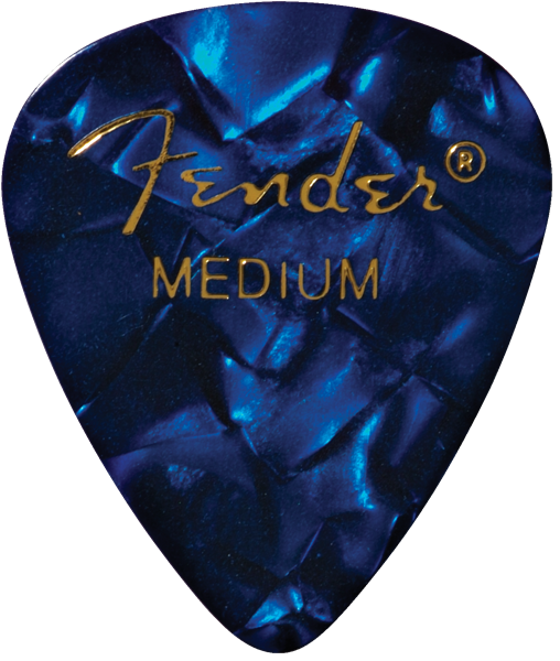 Fender 351 Shape Medium Blue Moto Pack 12 Púas Blue Moto 12-Pk Med