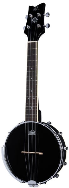 Ortega OUBJ100 SBK Banjo Ukelele Satin Black OUBJ100-SBK