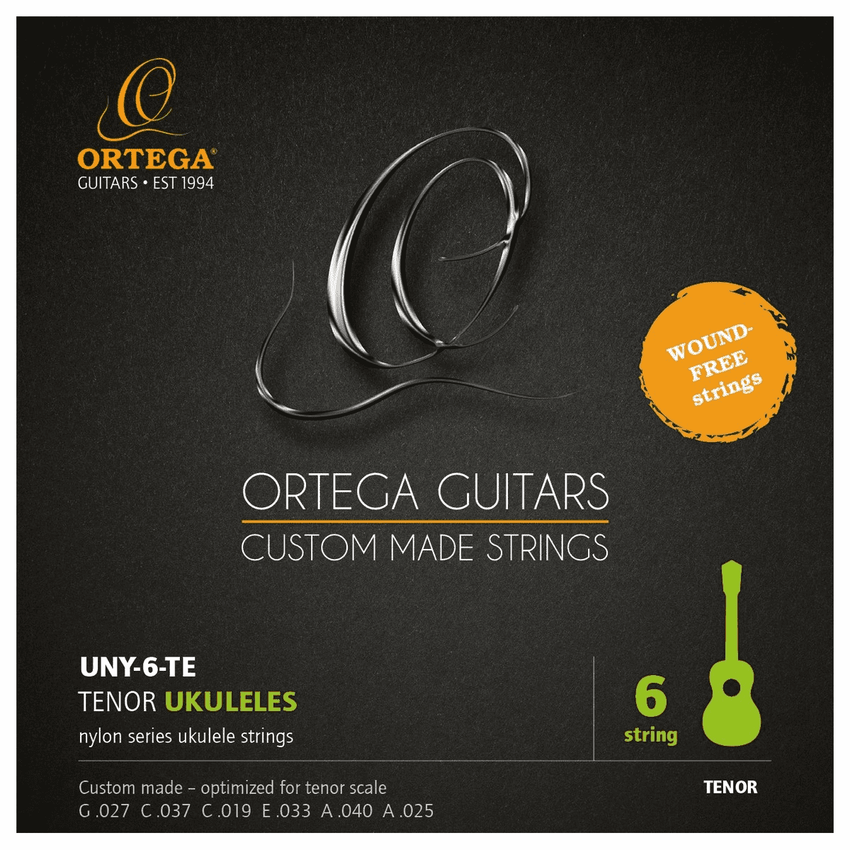 Ortega UNY-6-TE Juego de Cuerdas para Ukelele Tenor UNY-6-TE