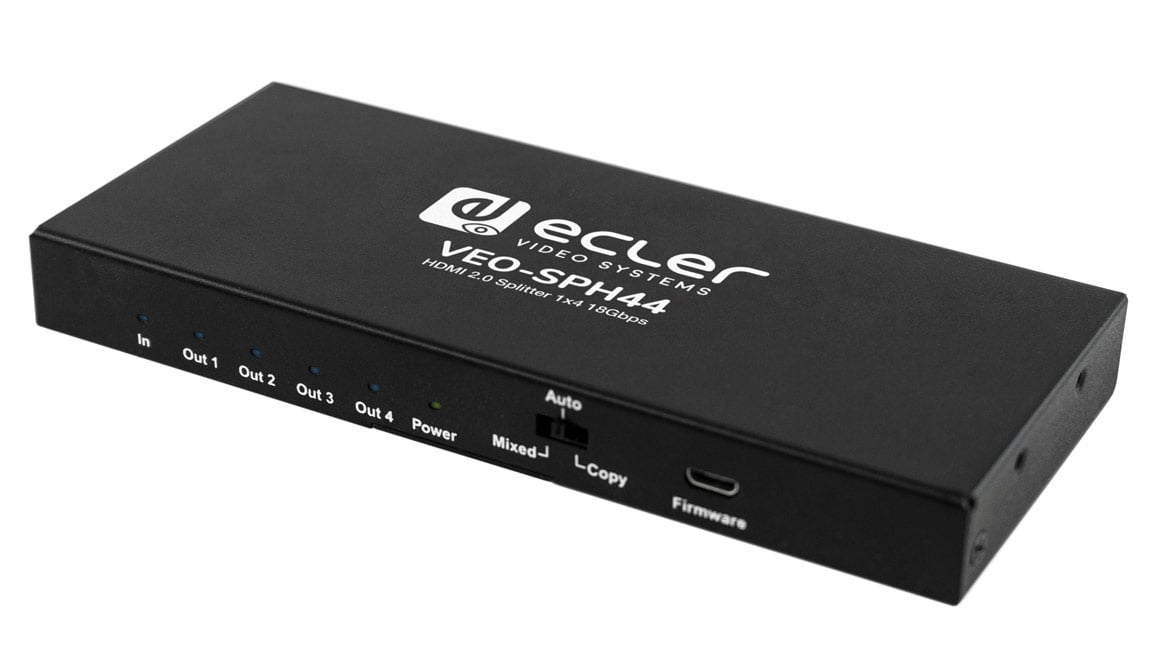 Ecler Distribuidor 1x4 HDMI 2.0 VEO-SPH44