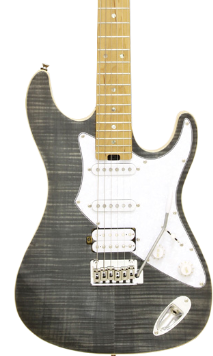 Aria 714Bkdm Guitarra Eléctrica St 714-Mk2-Fullerton Negra Translúcida 714BKDM