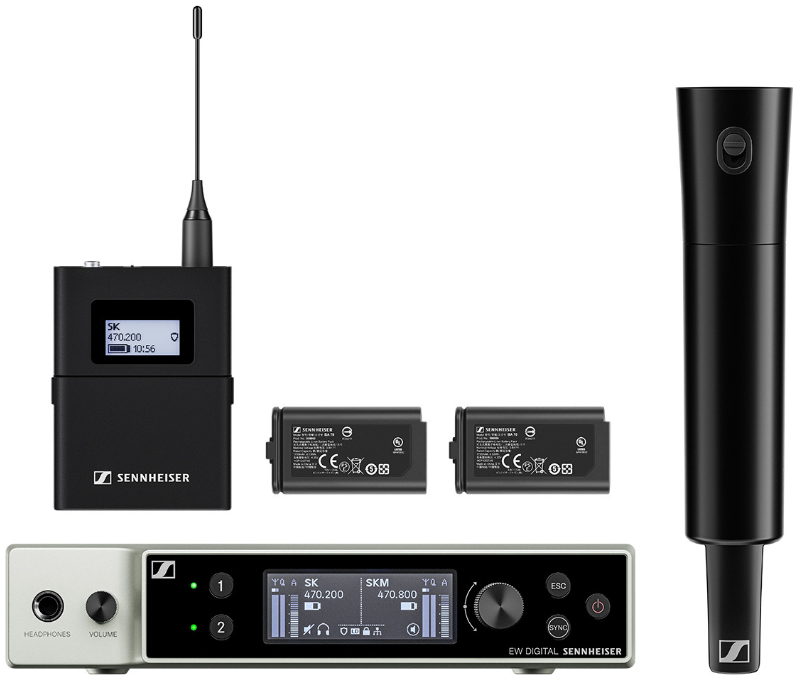 Sennheiser EW-DX SK / SKM-S Base Set R1-9 Sistema Digital Dual EW-DX SK / SKM-S Base Set R1-9