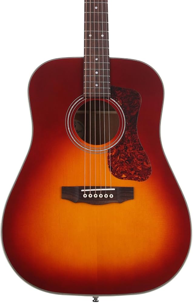 Guild D-140 cherry burst Guitarra Acústica Funda Incluída D-140 cherry burst