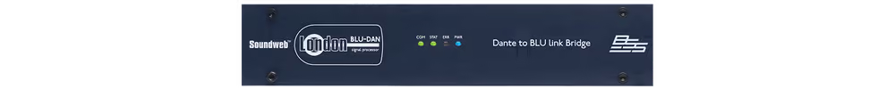 BSS Dante? / AES67 a puente Blu Link / Cumple con EN 54-16 para aplicacio blu-dan