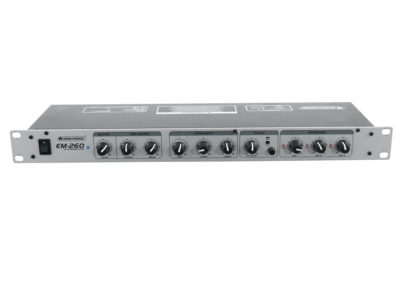 Omnitronic EM-260 Mezclador en Rack EM-260
