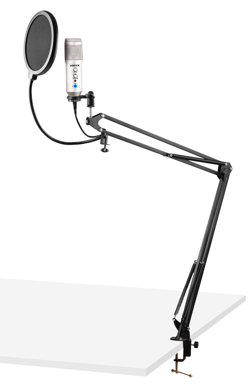 VONYX CMS320T. Kit de Micrófono Estudio USB Echo Titanio 173.558 CMS320T