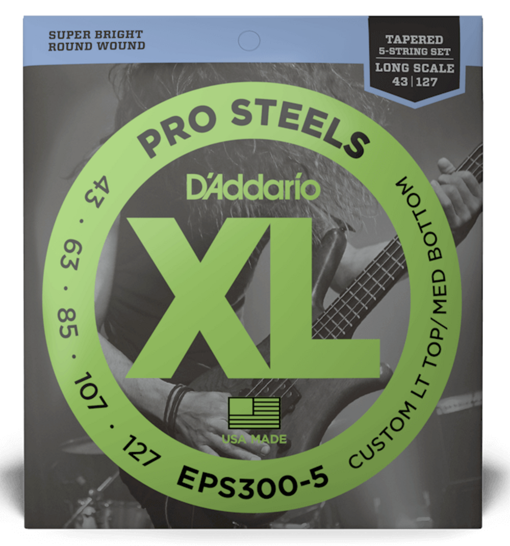 D Addario EPS300-5 5 Cuerdas de Bajo de Cónicas de Escala Larga EPS300-5
