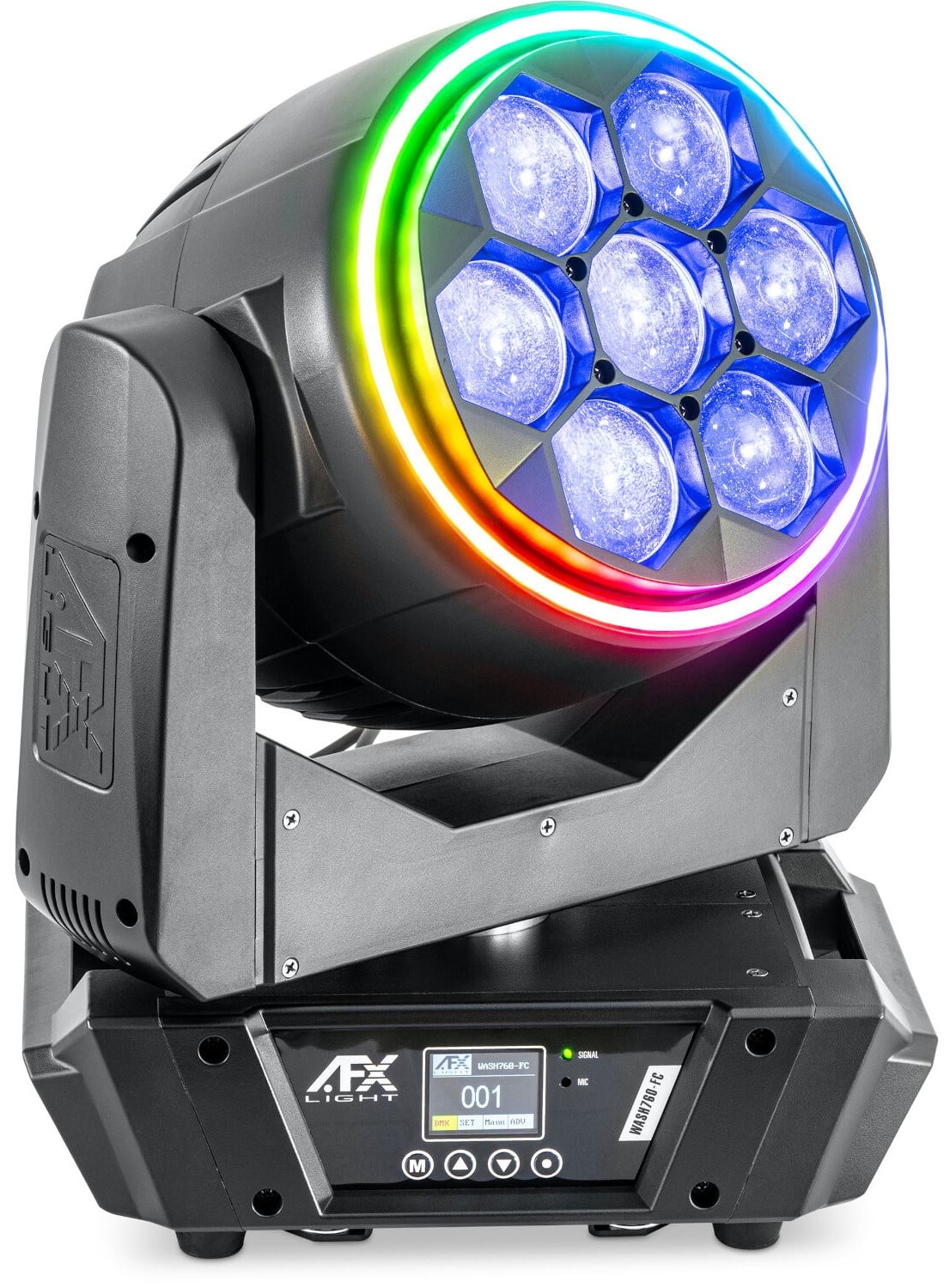 AFX WASH760-FC Cabeza Móvil Wash + Flightcase 7x 60W RGBW WASH ZOOM +FLIGHT CASE INCLUDED