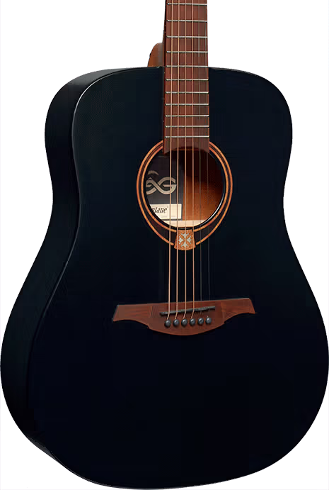 LAG GLAT70D-BLS Guitarra Acústica Dreadnought Tramonatane 70 - Negro Sat GLAT70D-BLS