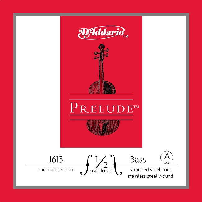 D´addario J613 Cuerda Suelta Contrabajo Prelude La (A) 1/2 Tensión Media J613-1/2M Prelude Bass A med