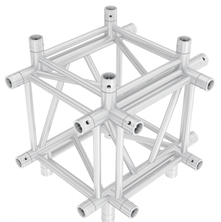 Showtec GQ40024HD Cross + Down 5-way Heavy Duty Pro-40 Square G Truss GQ40024HD