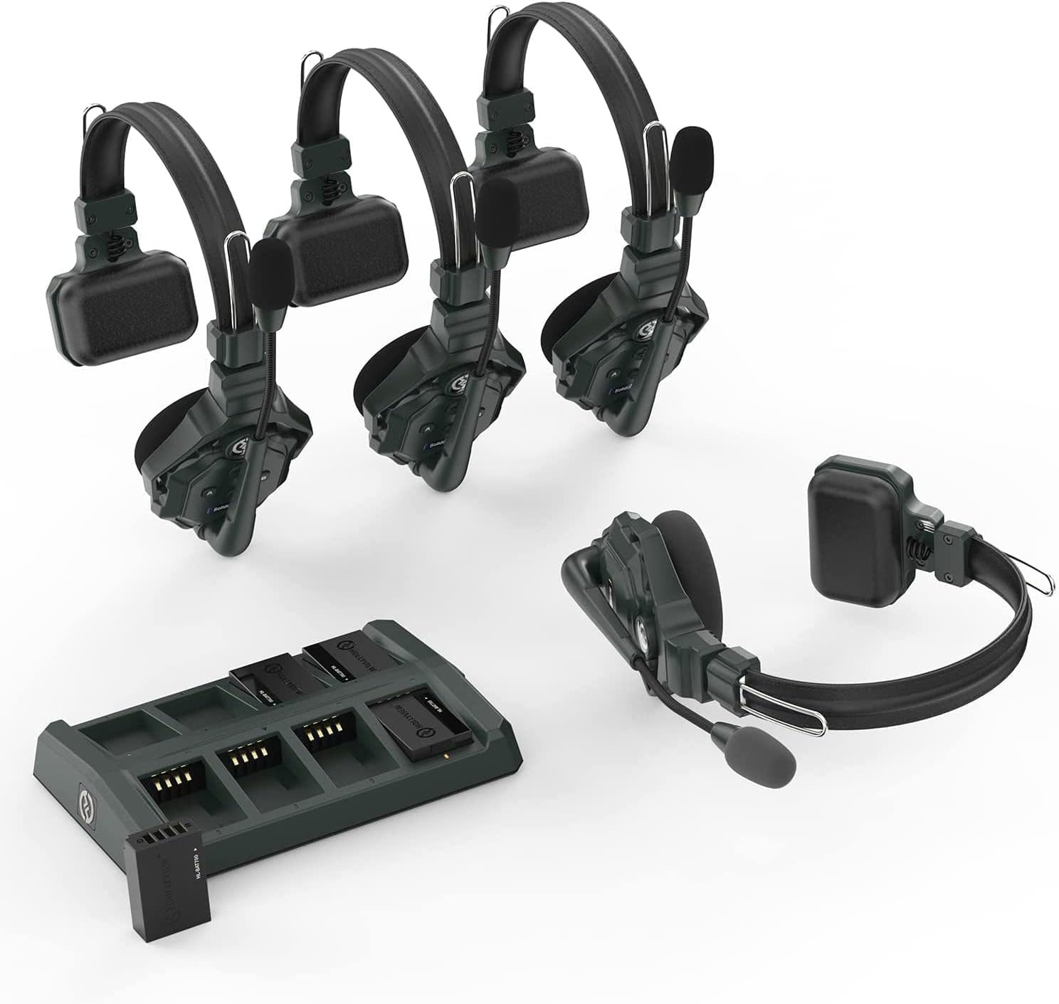 HollyView Hollyland Solidcom C14s Intercom con 4 microauriculares y 300mts de alcance Solidcom C14s