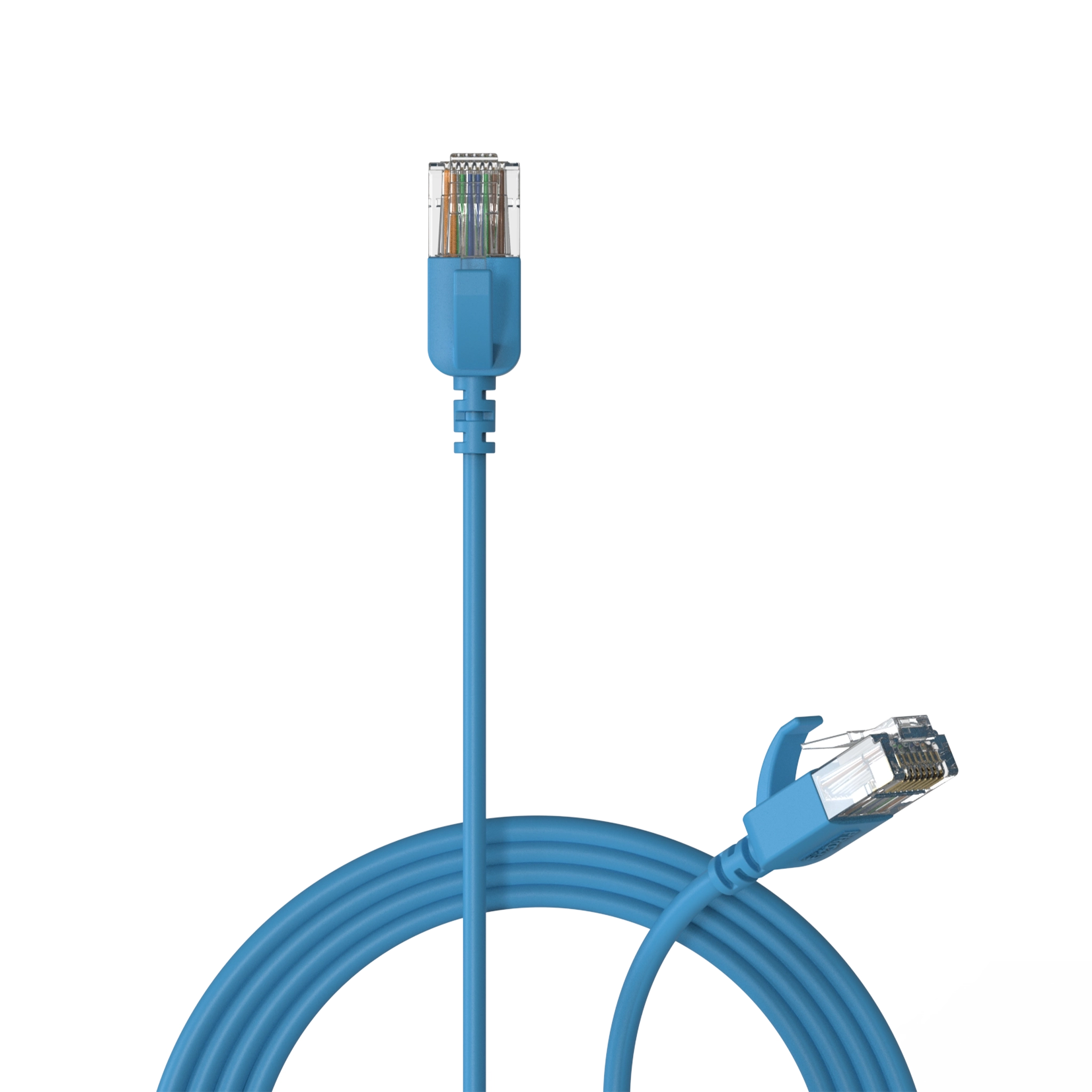 PROCAB CSD560BU/0.15 Cable de red delgado - CAT6A RJ45 - RJ45 U/UTP 0.15M Azul CSD560BU/0.15